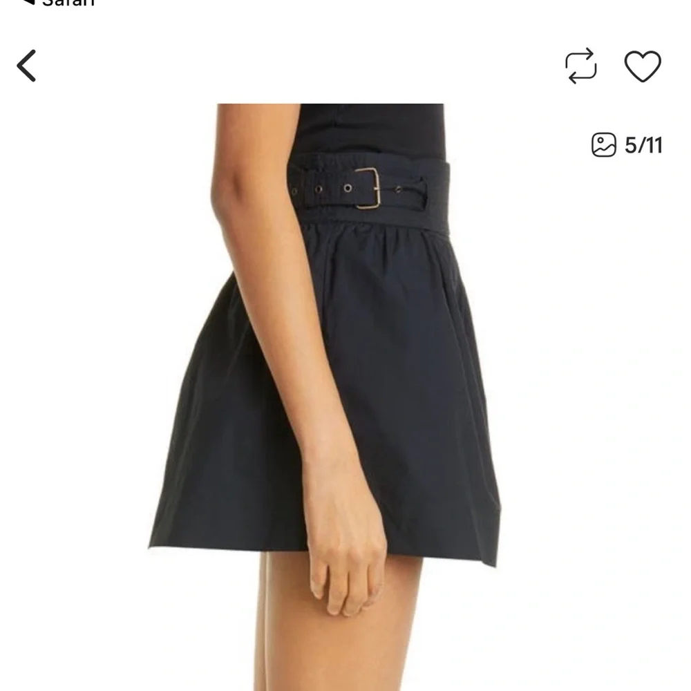 Ulla Johnson black buckled shorts with side zip - Picture 4 of 8